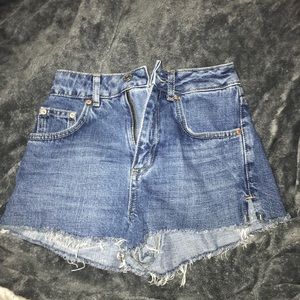 Topshop Shorts - Topshop Mom High Waisted Jean Shorts Topshop Shorts - Topshop Mom High Waisted Jean Shorts